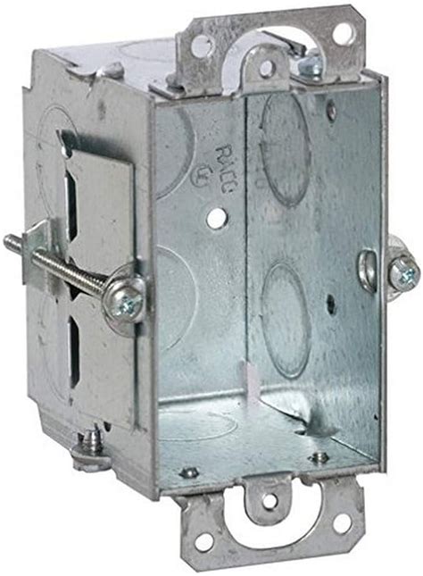 switch box gray steel|Steel 3 x 2 Gangable Switch Box With Plaster Ears .